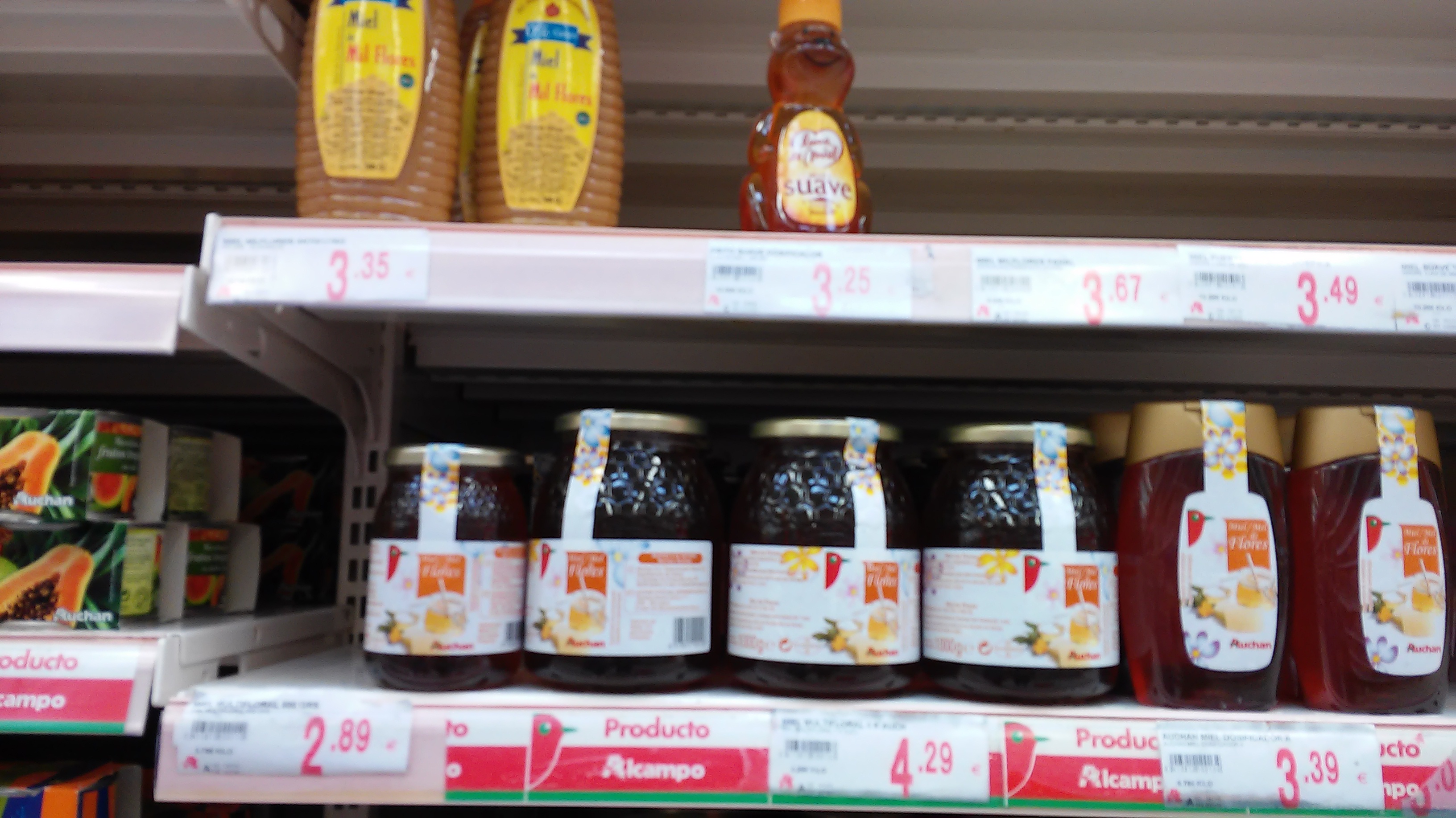 miód na półce Auchan